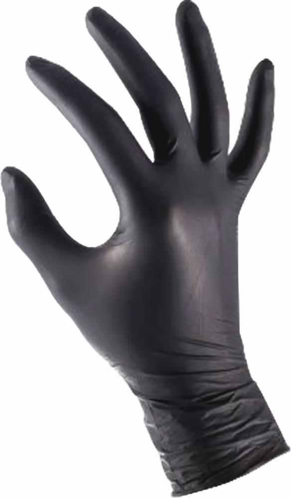 GANT NITRILE NOIR - NON POUDRE - L - BOITE DE 100 PCS