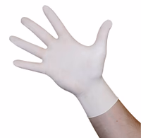 Gants à usage unique Latex Top, blanc, taille M boite de 100