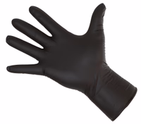 Gants à usage unique Nitrile Long Black, taille L boite de 50