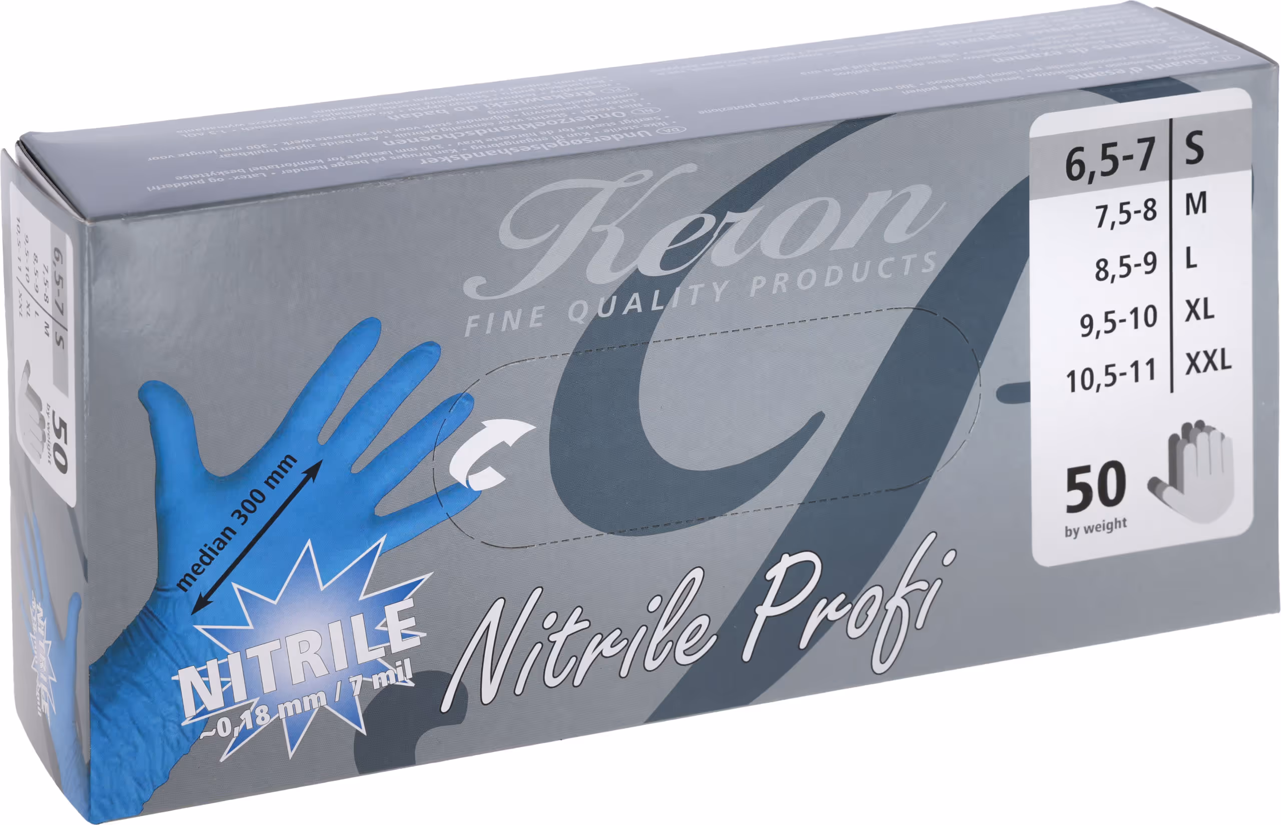 Gants à usage unique Nitrile Profi, taille XXL boite de 50