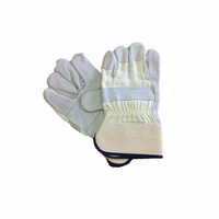 Gants cuir et toile Taille 10