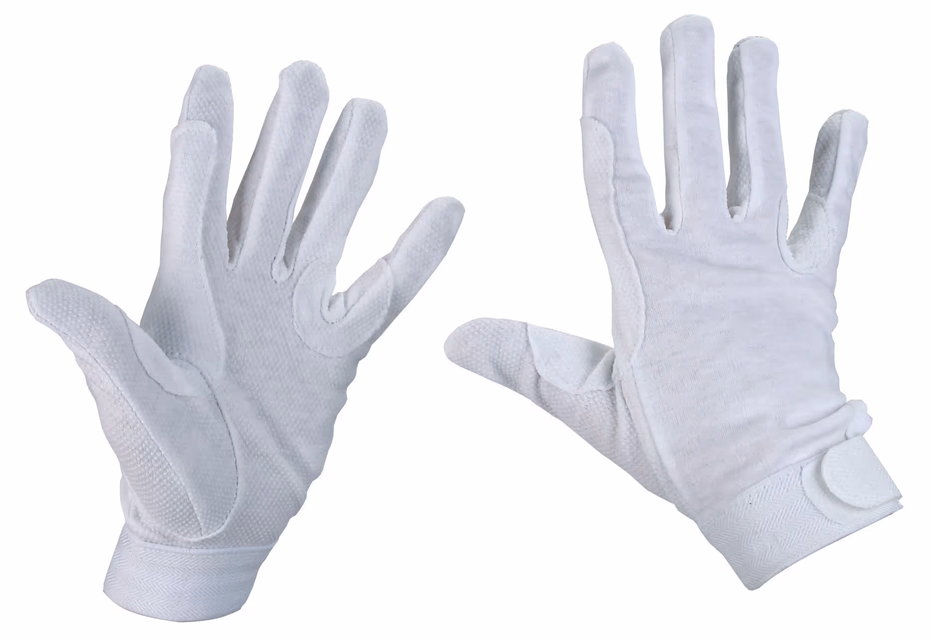 Gants d'équitation Jersey blanc, T. S
