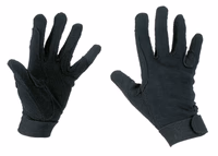 Gants d'équitation Jersey noir, T. L