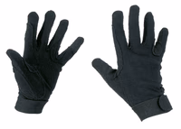 Gants d'équitation Jersey noir, T. S