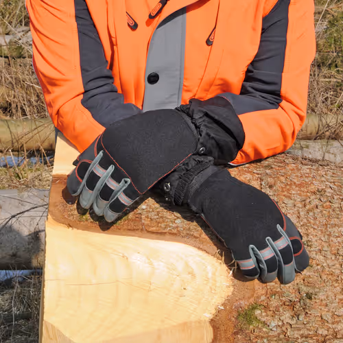 Gants de protection pour tronçonneuse, L