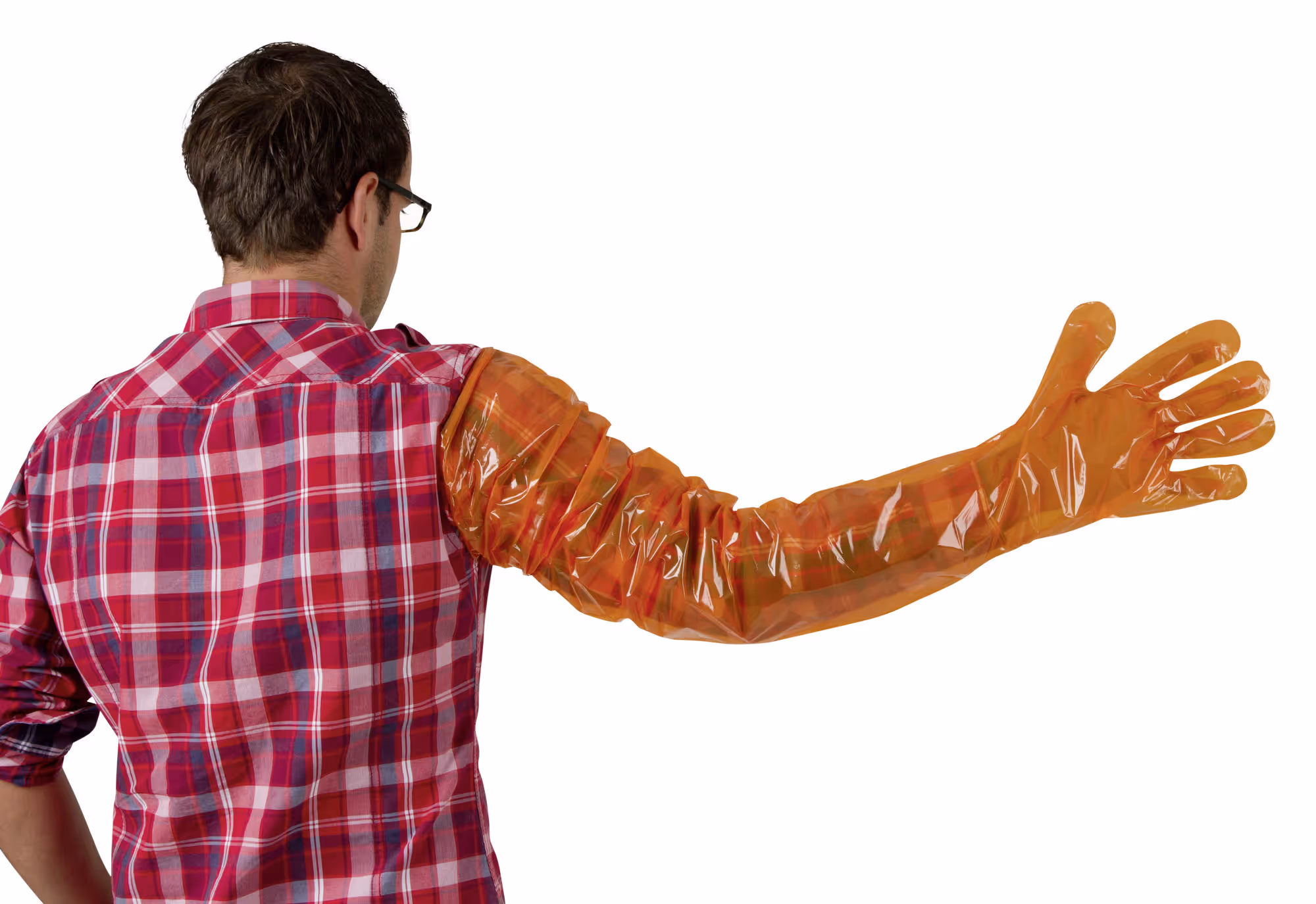 Gants de vélage VETbasic 90cm orange bte 100