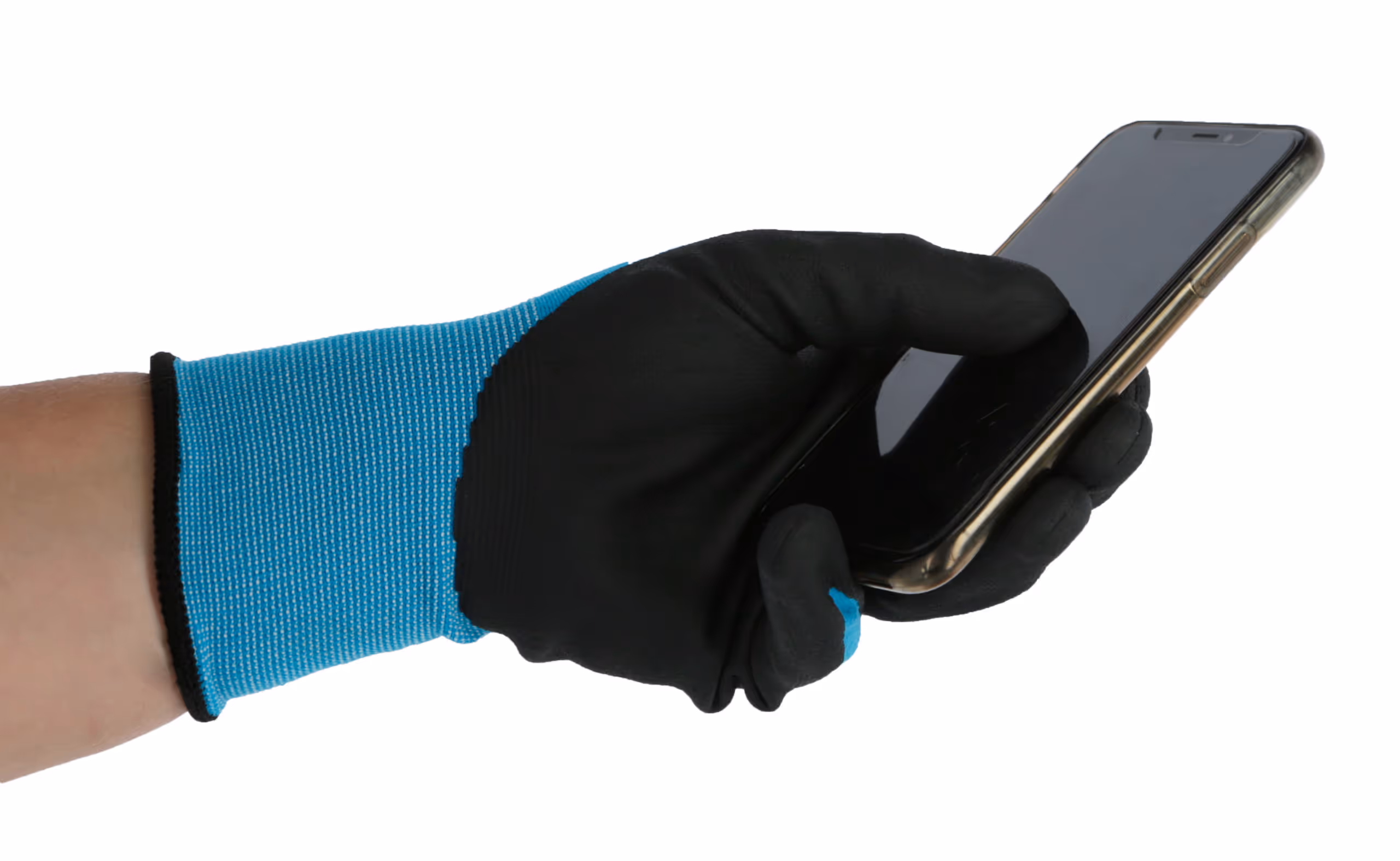 Gants EasyTouch bleu clair, taille 8/M