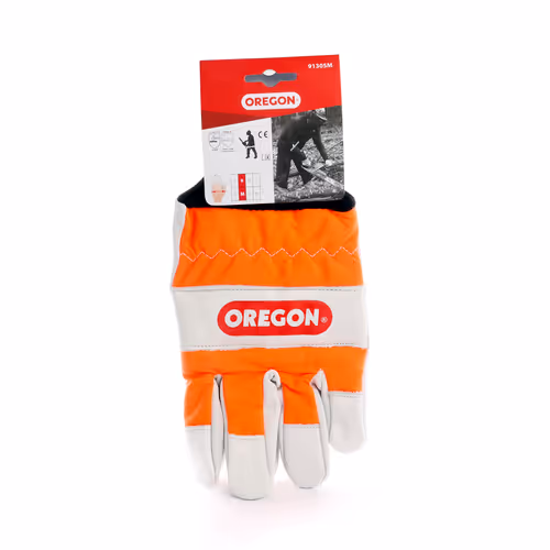 Gants gauche en cuir de protection de tronçonneuse Oregon Larges (taille 7) (91305S)