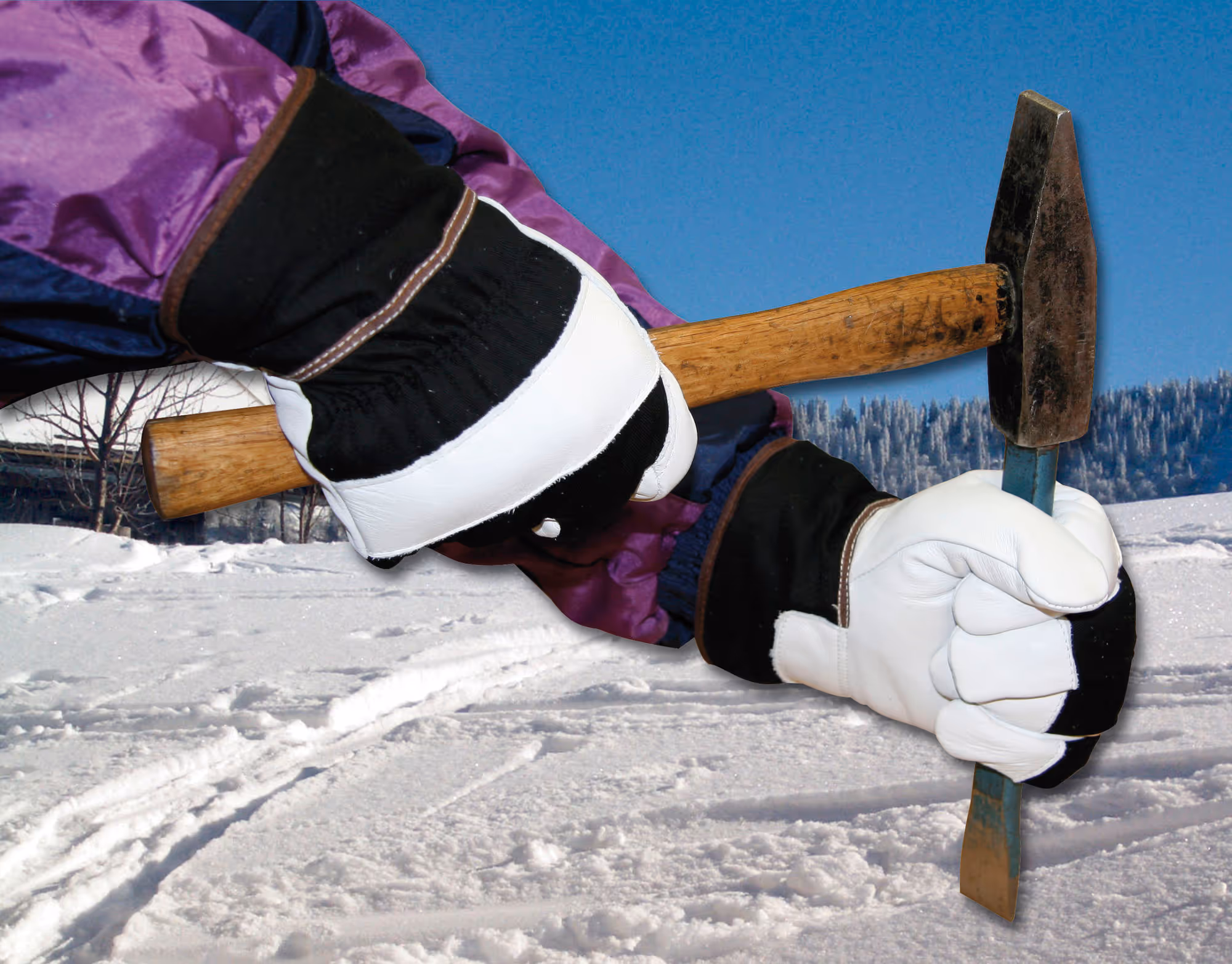 Gants hiver Arktic II T 9 imitation cuir PU, Thinsulate
