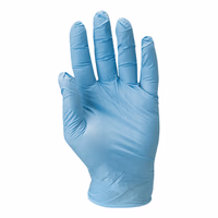 Gants nitrile non poudres bleu boite 100 89  nitrylex classic blue
