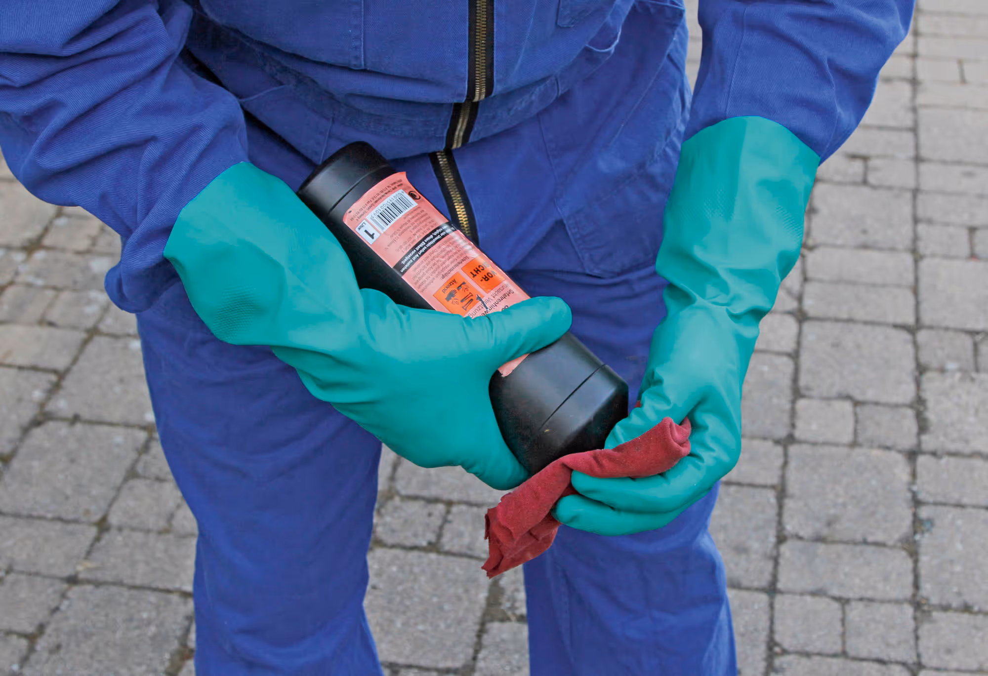 Gants p. prod. chim. Chemex taille 8/M, verts