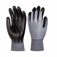Gants polyamide gris enduits nitrile t8 vrac