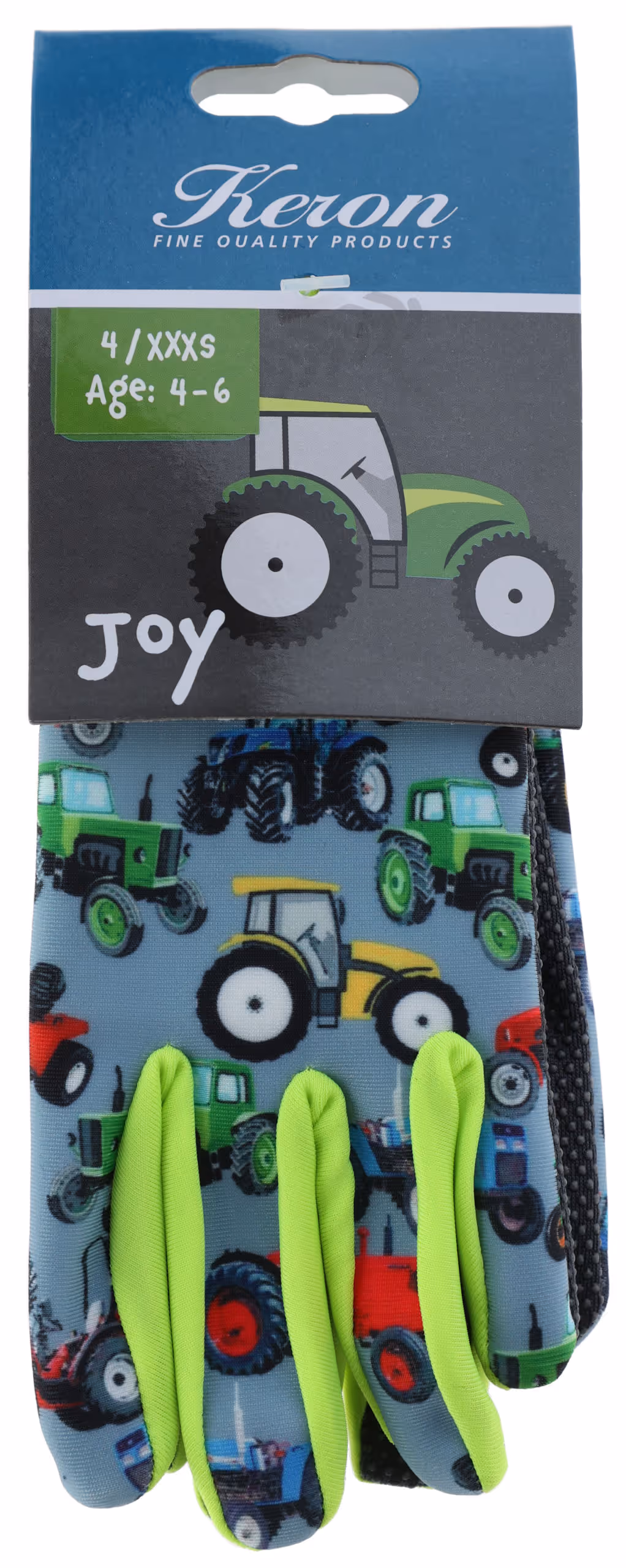 Gants pour enfants Joy motif tracteur, 4-6 ans