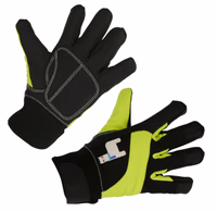 Gants pour enfants Mini Hiver jaune/noir, 6-8 ans