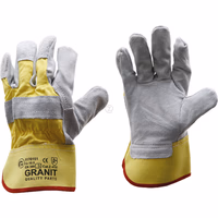 Gants en cuir en croute de vachette taille 10.5