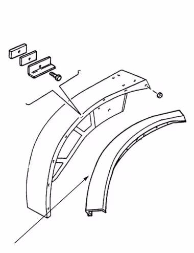 Garde Boue Arriere 44905299 - New Holland