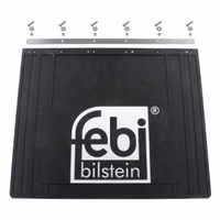 Garde-boue avec matériel de construction