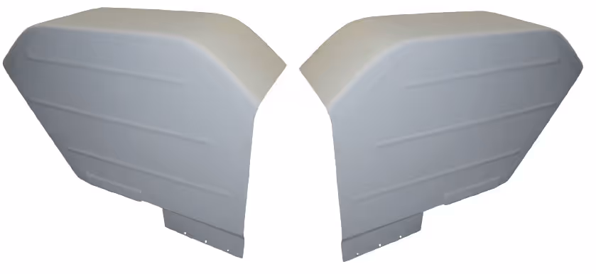 Garde-boue Ford 2000 3000 carrés paire 43028 | Ford