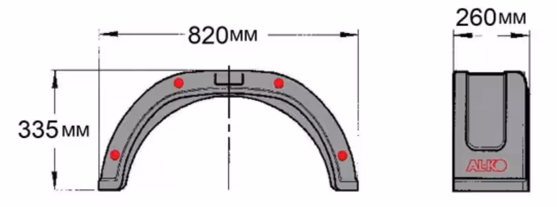 Garde-boue PVC E2680