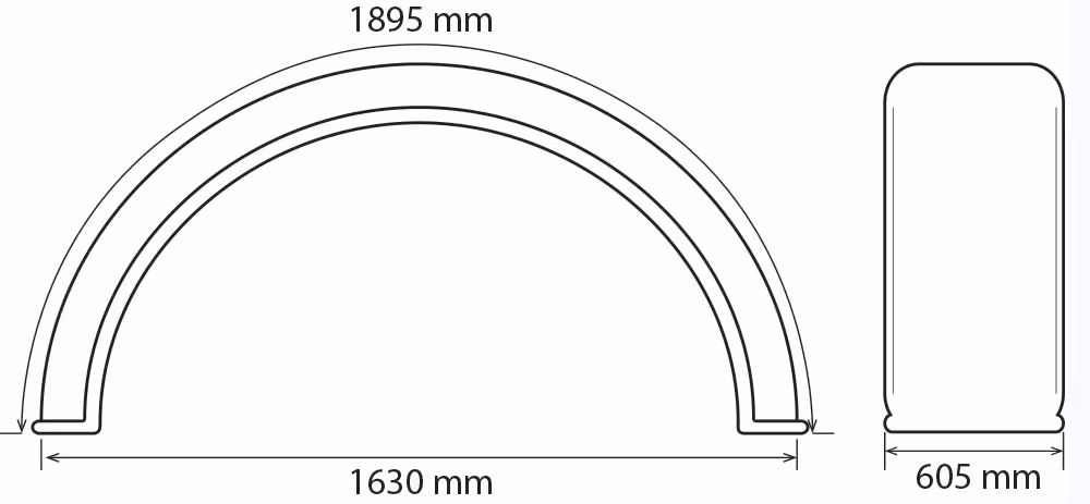 Garde-boue Rabat 600mm paire | Massey-Ferguson