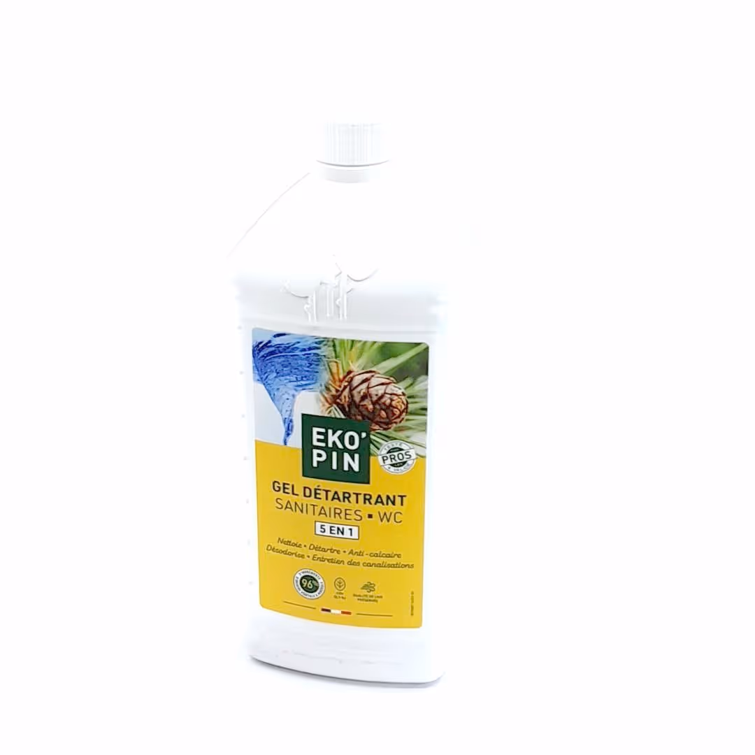 Gel détartrant multi-usages WC et sanitaires 5 en 1 1L EKOPIN