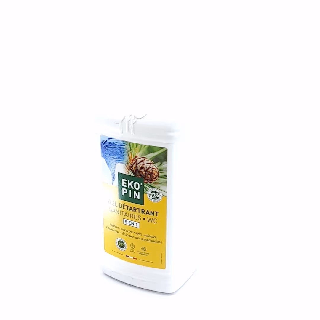 Gel détartrant multi-usages WC et sanitaires 5 en 1 1L EKOPIN
