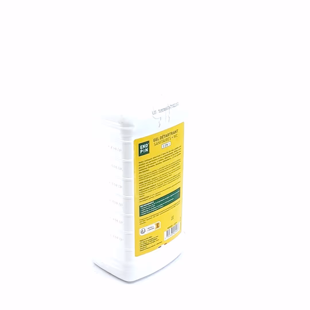 Gel détartrant multi-usages WC et sanitaires 5 en 1 1L EKOPIN
