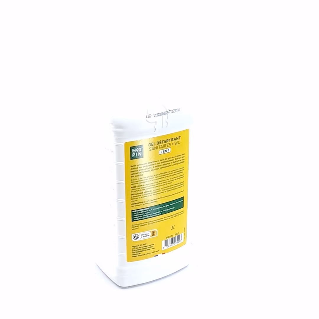Gel détartrant multi-usages WC et sanitaires 5 en 1 1L EKOPIN