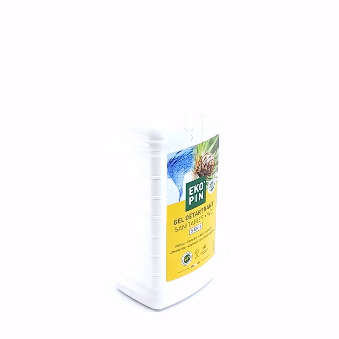 Gel détartrant multi-usages WC et sanitaires 5 en 1 1L EKOPIN