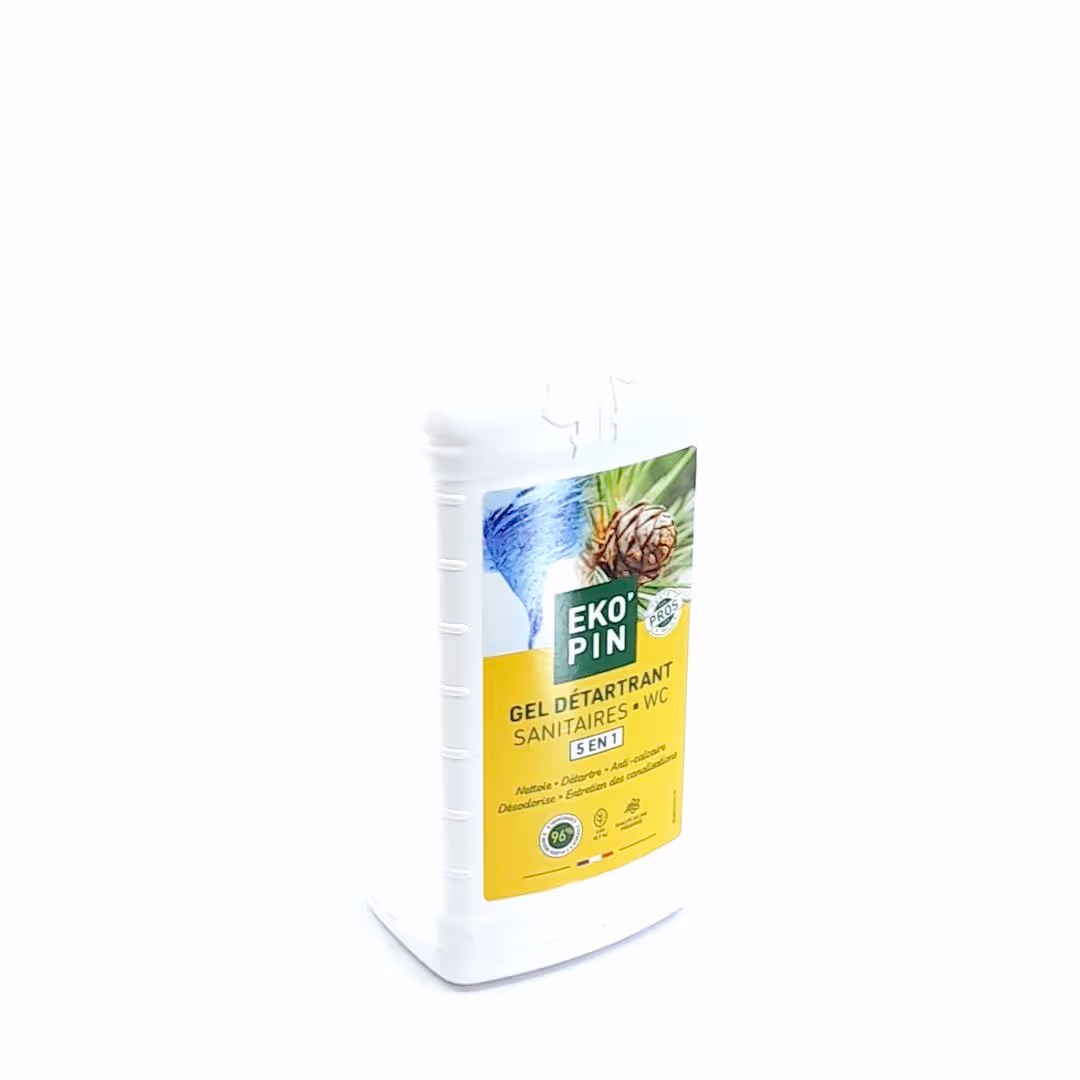 Gel détartrant multi-usages WC et sanitaires 5 en 1 1L EKOPIN