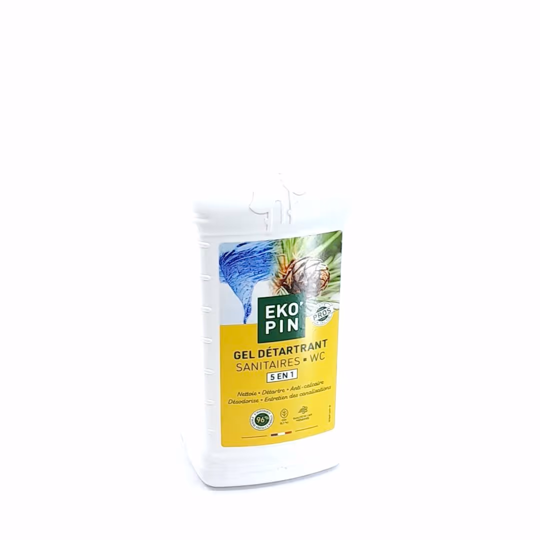 Gel détartrant multi-usages WC et sanitaires 5 en 1 1L EKOPIN