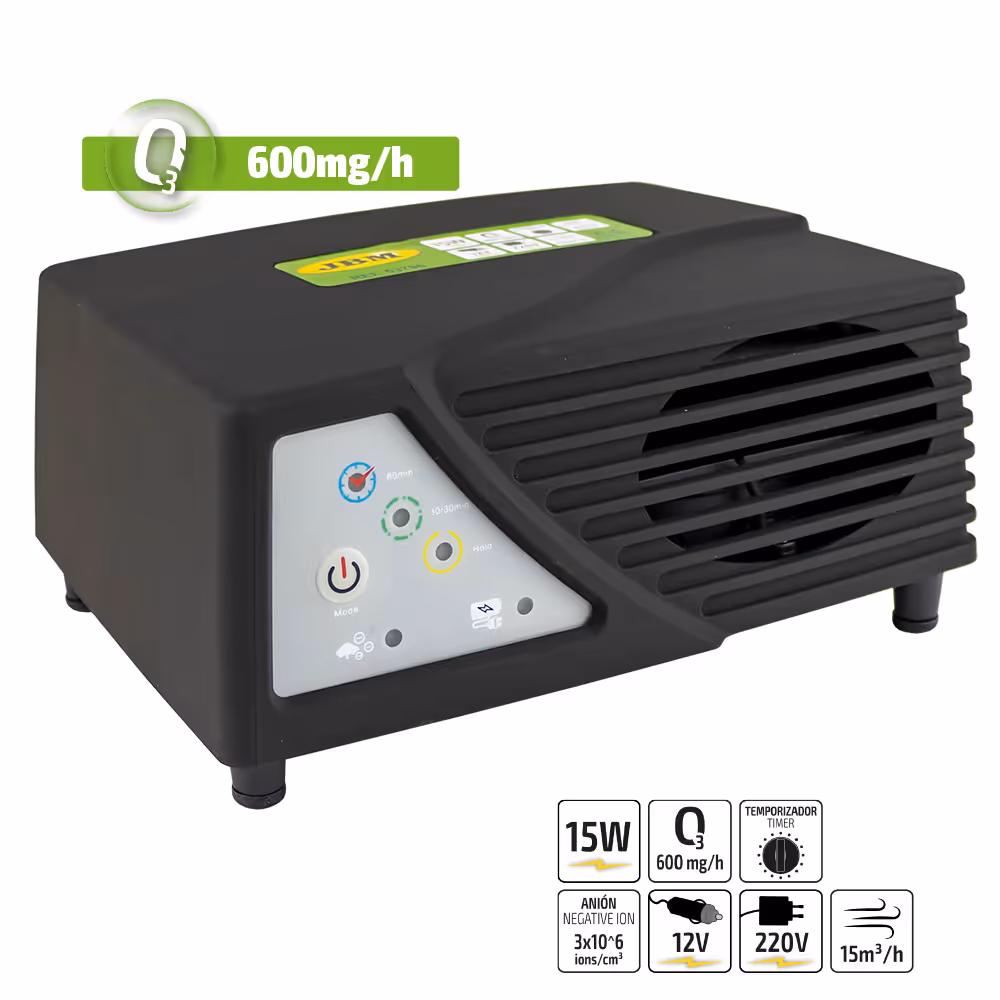 Générateur d'ozone portable 600 mg/h (12v/220v)