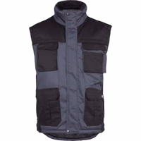 Gilet de travail sans manches matelasse  gris/noir xl