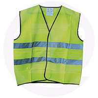 Gilet fluorescent jaune 2 bandes reflechissantes