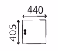 Glace arrière sous hayon 2 trous Ford cabine Sekura 83932012 adaptable