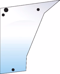 Vitre de porte droite gauche Adaptable