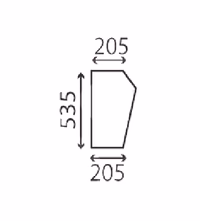 Vitre latérale Deutz 520448 Adaptable
