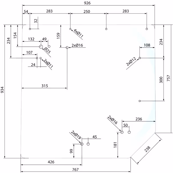 Vitre cabine tacteur Renault arrière 7700072361 Adaptable