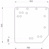 Vitre cabine tacteur Claas arrière 7700072361 Adaptable