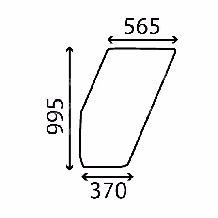 Vitre de porte Fiatagri gauche 5108669 Adaptable