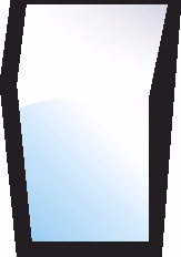 Vitre de porte Massey-Ferguson gauche 3 trous 3907221M1, 3902123M1 Adaptable