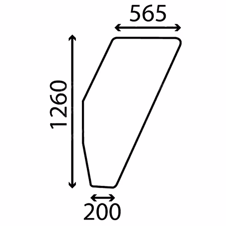 Vitre de porte Fiatagri gauche 5130883 Adaptable