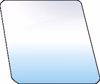 Vitre de porte Deutz-Fahr supérieure Adaptable