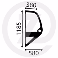 Glasse lateral ref 749839 adaptable Manitou
