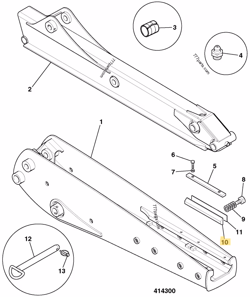 GLISSIERE EXTENDO INF JCB REF 331/27389