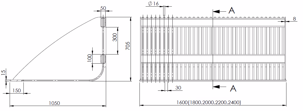 Godet léger ajouré Sonarol LAL SNR 2000 Merlo ZM2