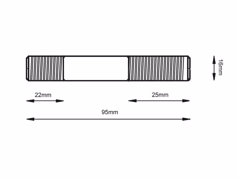 Goujon 5/8 UNF - adaptable sur tracteurs Massey Ferguson - ref 824271M1