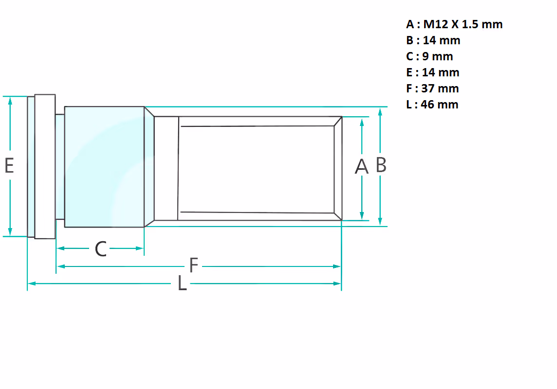 GOUJON DE ROUE M12X1.5 MM