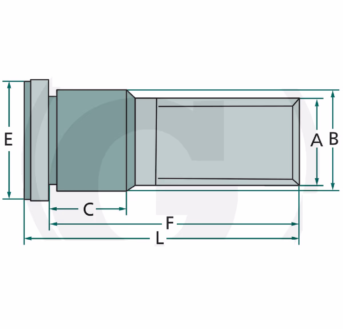 Goujon de roue M14x1.5 54mm
