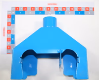 Goulotte Vidange Boitier Microsem Plan 10090297G Du 25.02.2015 Peint Bleu Ribouleau 